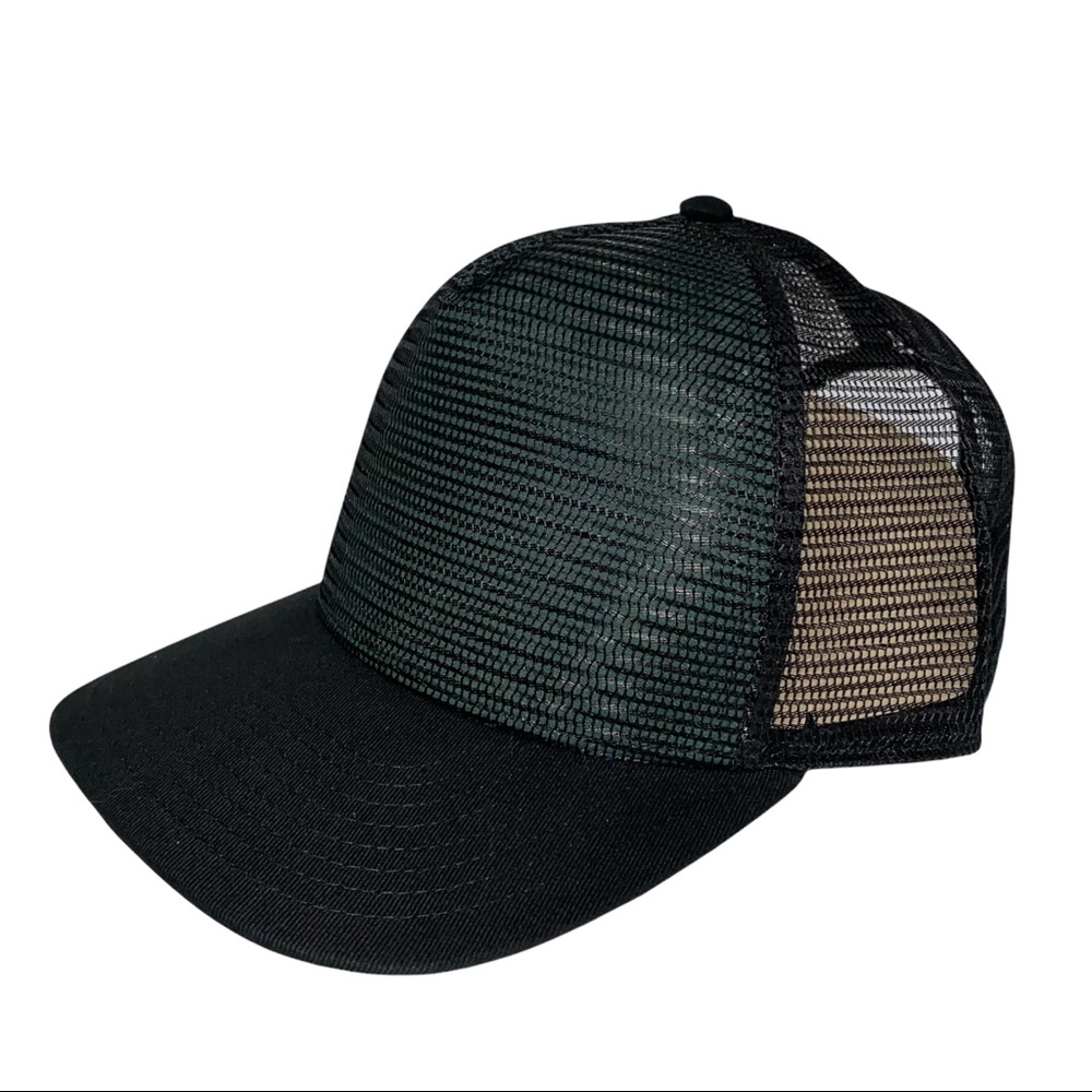 Pacific Headwear ORIGINAL 5-Panel Mesh Overlay Trucker Snapback Cap Hat P724.